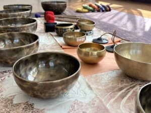シンギングボウルのセッション用ボウル